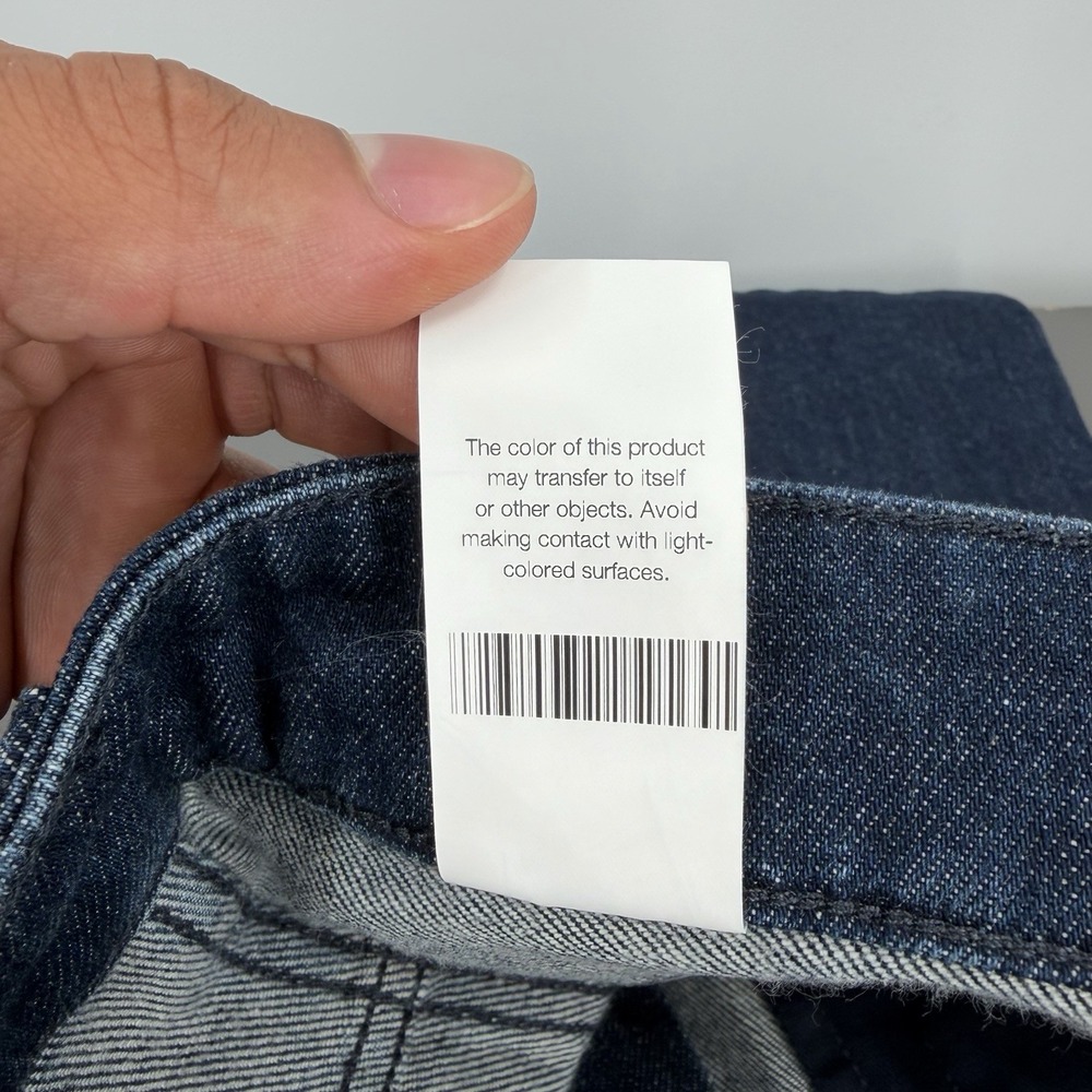 Candiani Denim Selvedge 5 Pocket Sample Jeans Size 37x32 Blue Button Fly Slim - Picture 7 of 12